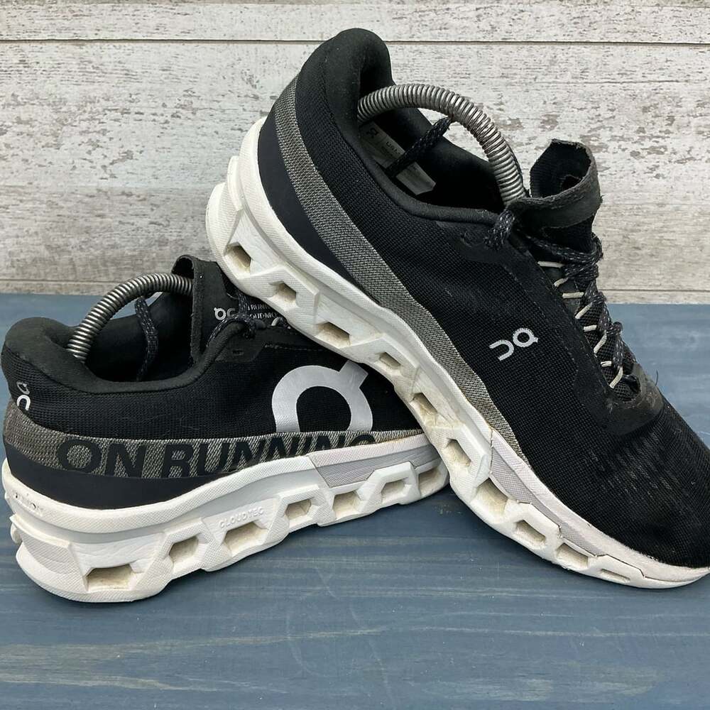 On Men's Size 8.5 Cloudmonster 2 Black/Frost